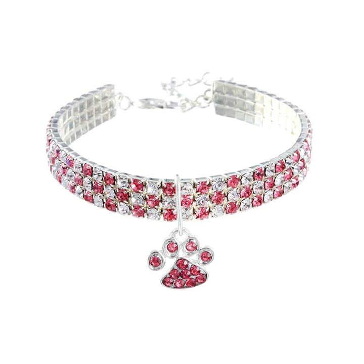 New Diamond Dog & Cat Elastic Necklace