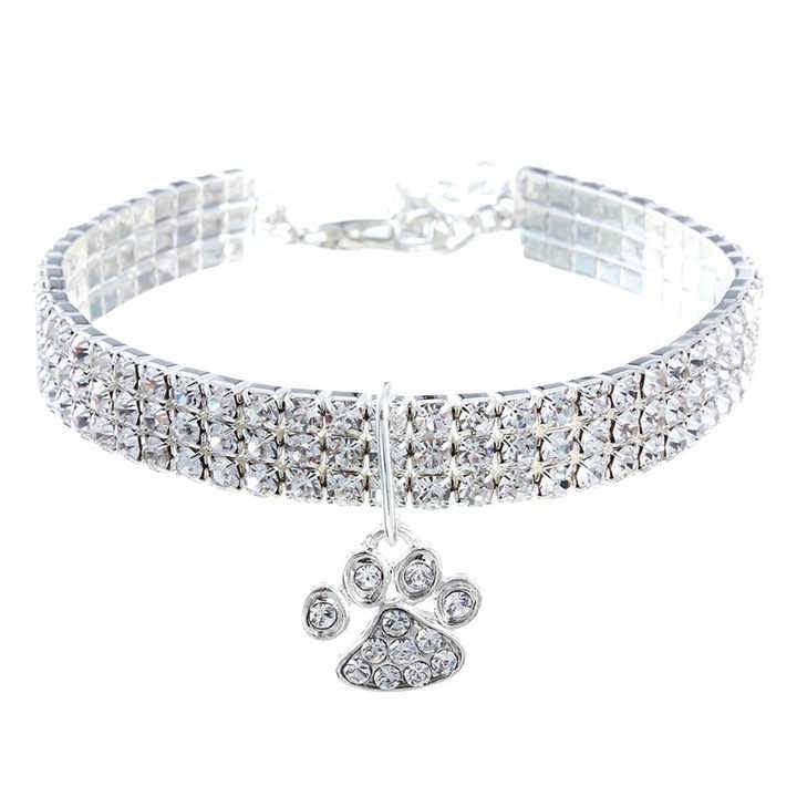 New Diamond Dog & Cat Elastic Necklace