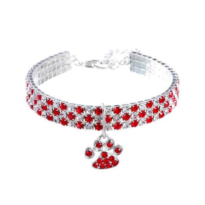 New Diamond Dog & Cat Elastic Necklace