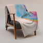 Custom Memorial Throw Blanket - Rainbow Skies