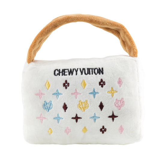 White Chewy Vuiton Handbag